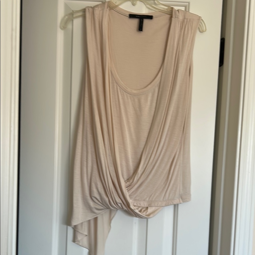 Elegant Cream Drape Top size S